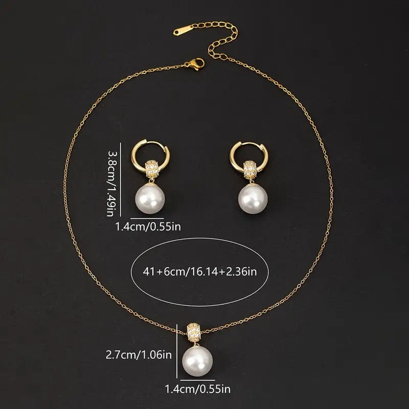 Minimalist 3-piece European jewelry set